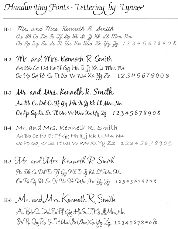  Handwriting Fonts 1 